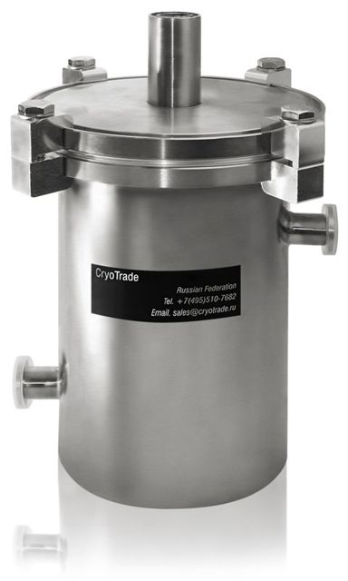 Азотная вакуумная ловушка емкостью 2л производства компании Криотрейд инжиниринг